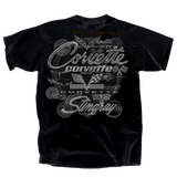 Men's Black Corvette Evolution T-Shirt – 100% Cotton