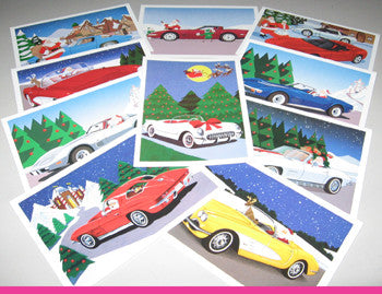 Corvette Christmas Cards - Mixed Set