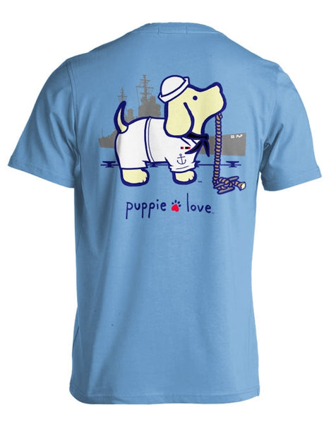 Navy T-shirt by Puppie Love