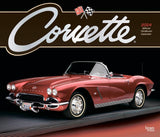 2024 OFFICIAL Corvette  12 x 14 Inch Monthly Deluxe Wall Calendar | Foil Stamped Cover