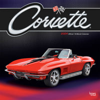 2024 OFFICIAL Corvette  | 12 x 24 Inch Monthly Square Wall Calendar
