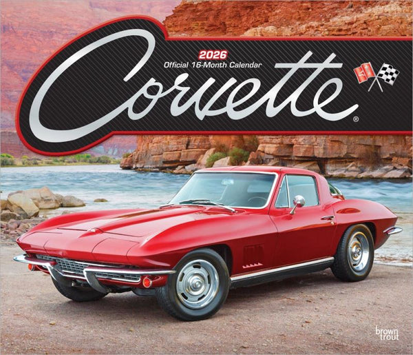 Corvette OFFICIAL | 2026 14 x 24 Inch Deluxe Wall Calendar