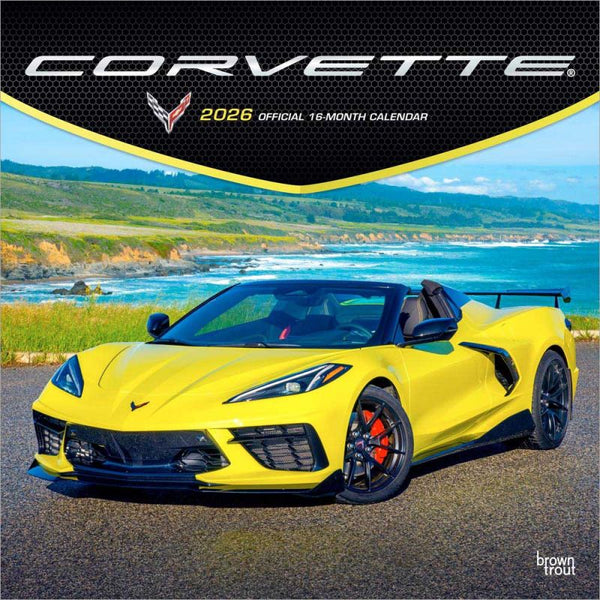 Corvette OFFICIAL | 2026 12 x 24 Inch Calendar