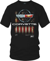 Corvette C4 American Flag T-Shirt