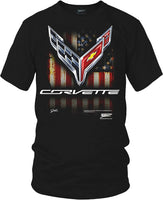 Corvette C8 American Flag T-Shirt
