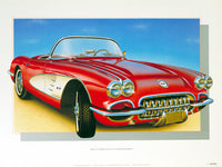 1960 Corvette Convertible Print