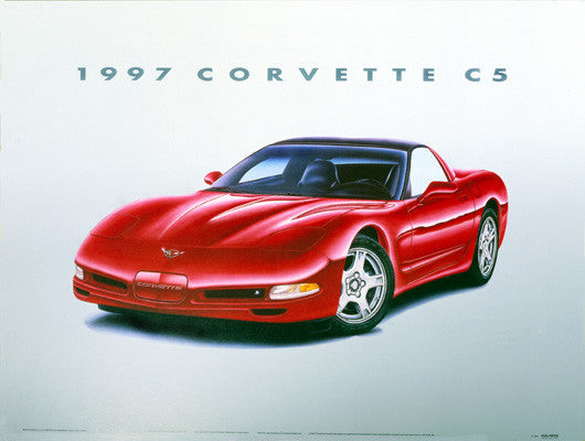 1997 Corvette Prestige Brochure Set + Envelope – 2-for-1 Deal (Chevy ’Vette Foldout)