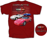 C4 Red, White & Blue Corvette T-shirt
